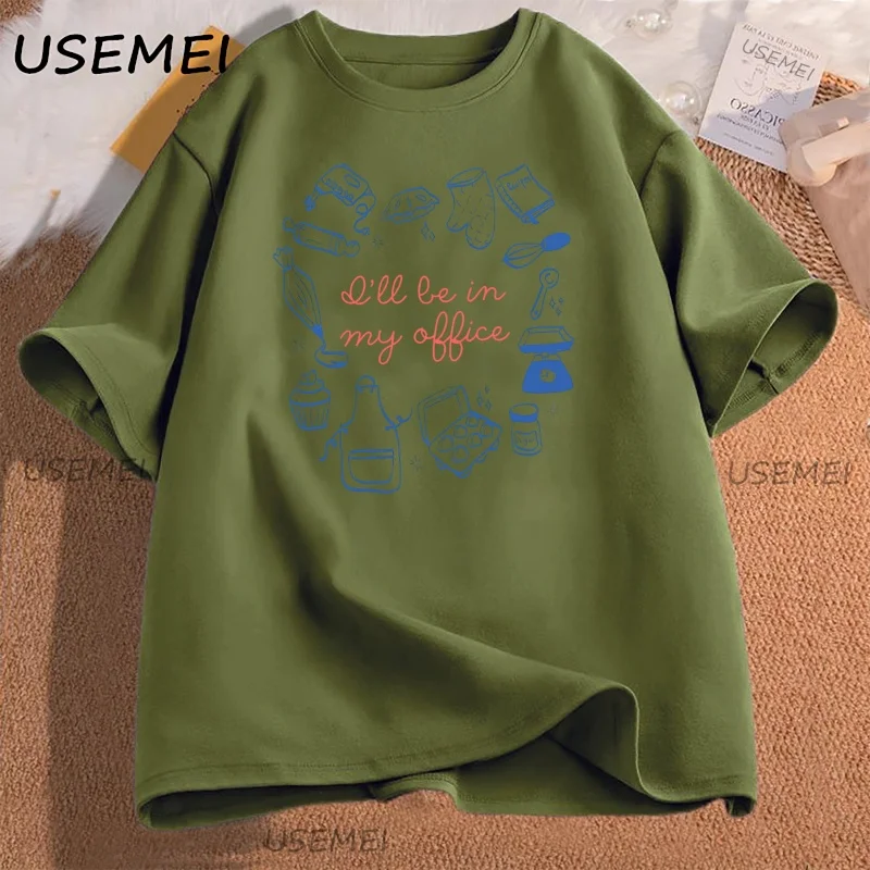 Funny Baking T Shirt Women Men Cotton Short Sleeve Home Baker T-Shirt Cookie Mom Tshirt Round Neck Graphic Tees Streetwear