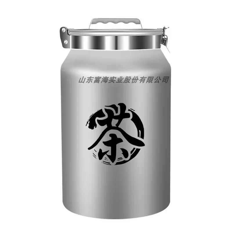 Aluminum Sealed Barrel Large Capacity Storage Tank Aluminum Barrel Aluminum Cans Stainless Steel Tea Cans Large Sealed Jar