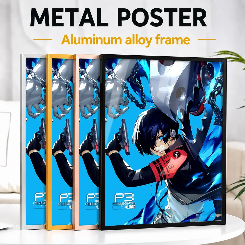 Makoto Yuki Evoker's Resolve Metal Poster With Aluminum Alloy Frame Personalized Photo Vibrant Anime Style Wall Art For Studio