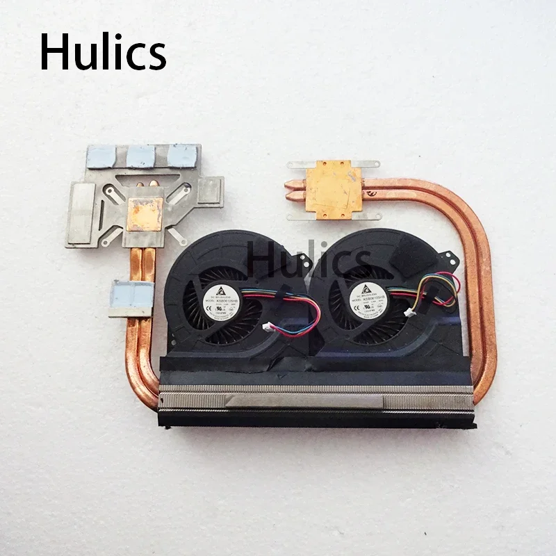 Hulics Used For ASUS G74S G74SX Fan And Cooling Heatsink 13N0-L8A0B01 13GN561AM030-1laptop Motherboard KSB06105HB Test Good