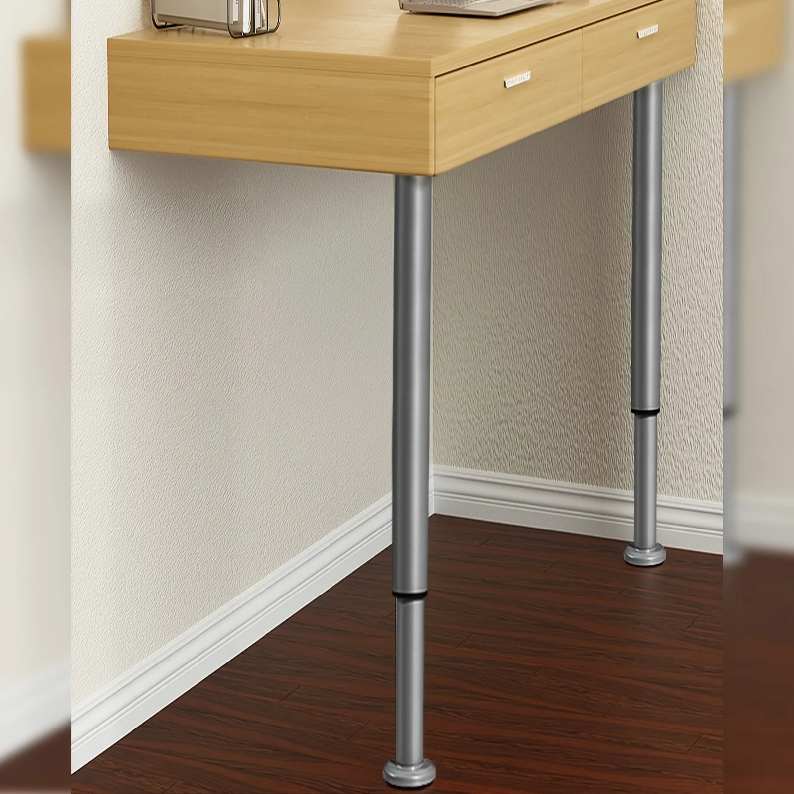 [금속 가구 테이블 다리] 1pc 조정 가능한 금속 테이블 다리, 42-72cm, DIY 프로젝트용 원통형 가구 다리,