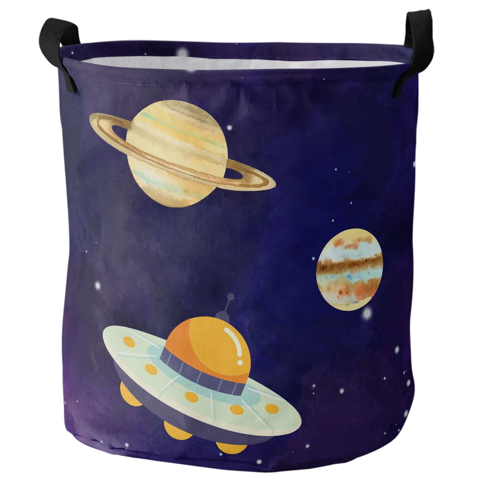 Universe Starry Space Planet Dirty Laundry Basket Foldable Waterproof Home Organizer Basket Clothing Children Toy Storage Basket