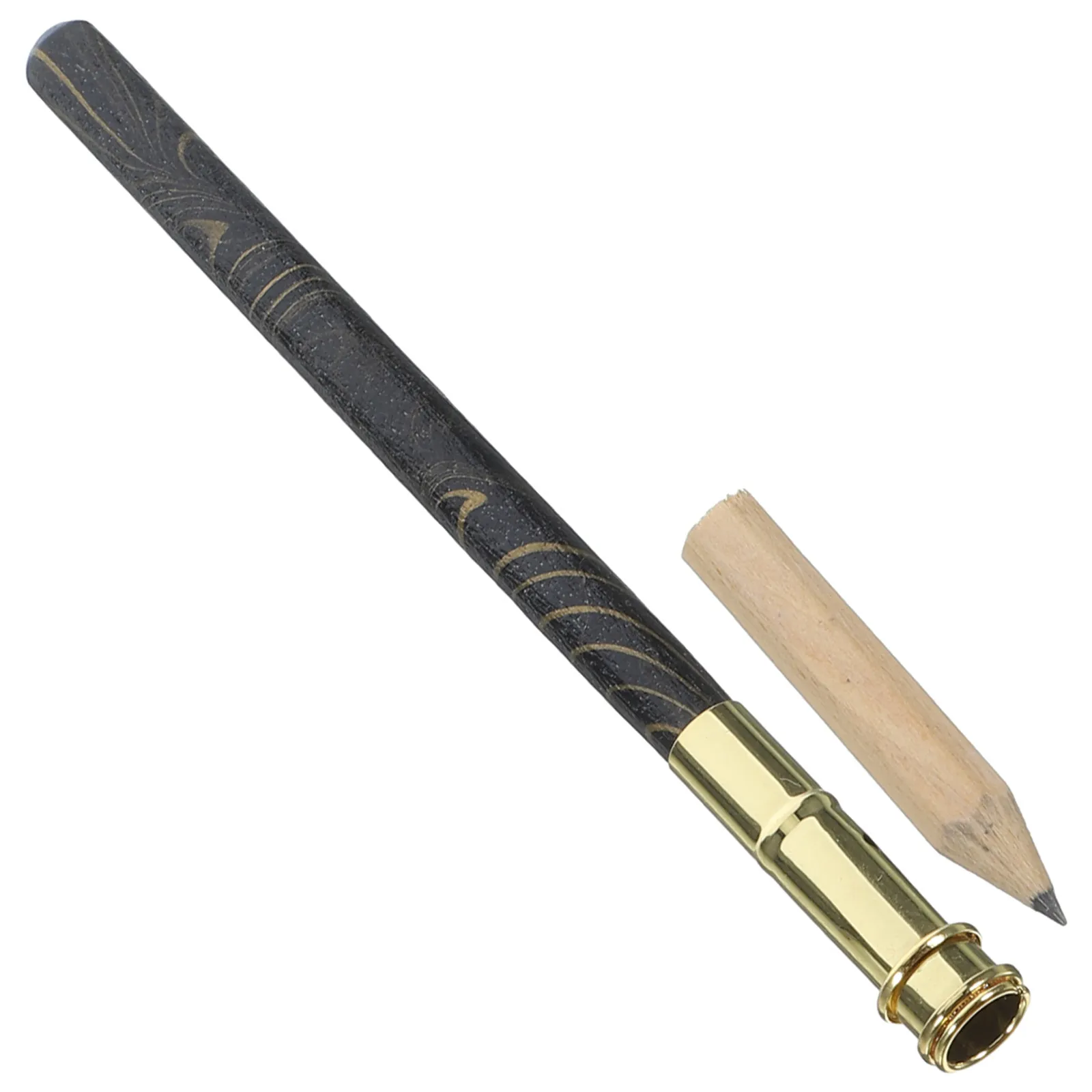 Bamboo Pencil Extender Bamboo Holder Reusable Compact Sturdy Pencil Lengthener for Artists Home Office Supplies