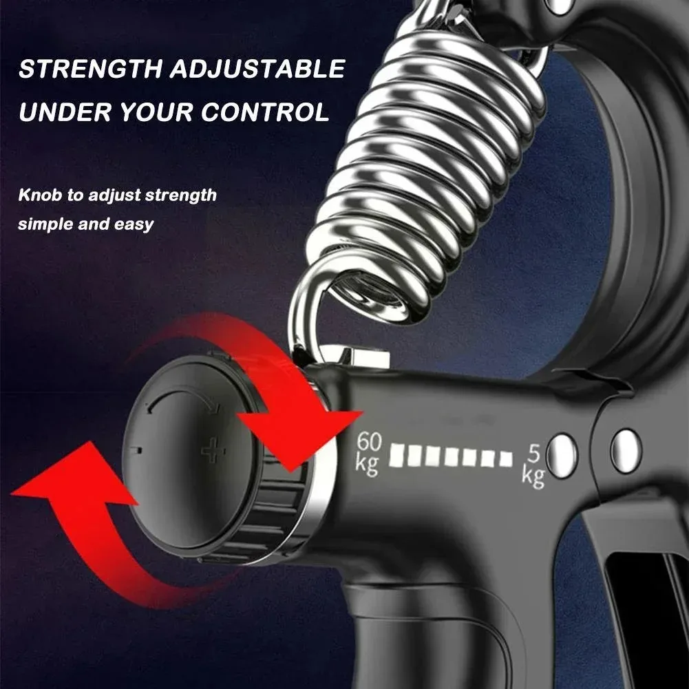 Gripper Kit,Adjustable Countable R-Type Hand Grip,Exercise Strengthening Pliers Spring,Finger Gripper,Wrist Expander – Image 3