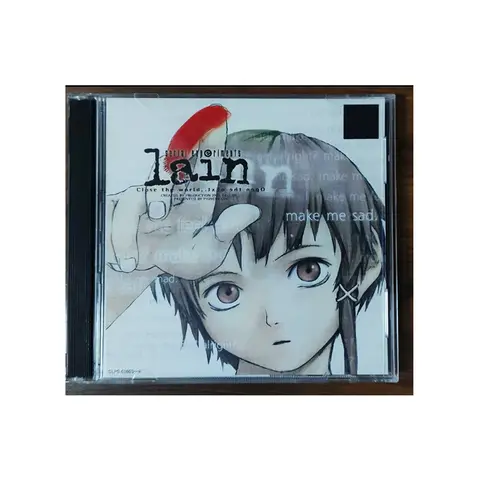 PS1 Lain With Manual Copy Disc Game Black Bottom Unlock Console Station 1 Retro Optical Driver Video Game Part