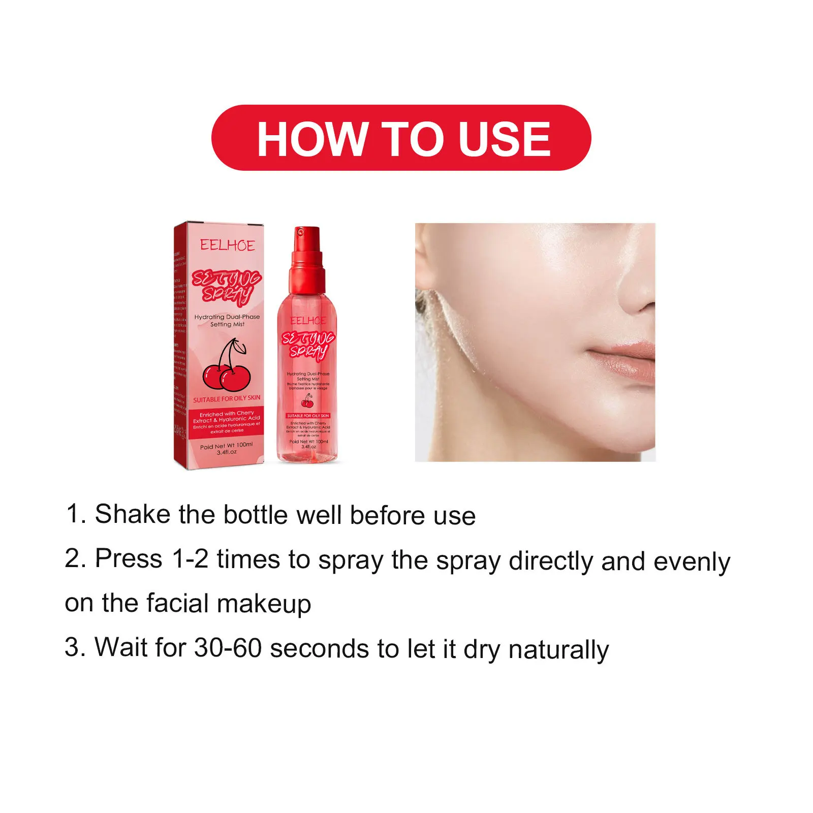 Make-up Einstellung Spray natürliche matte Öl kontrolle lang anhaltende feuchtigkeit spendende Foundation Quick Fixer Make-up Lotion Gesicht Primer Spray