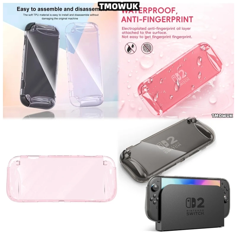 

For Nintendo Switch 2 Soft Clear TPU Protective Shell Cover Durable Shockproof Gaming