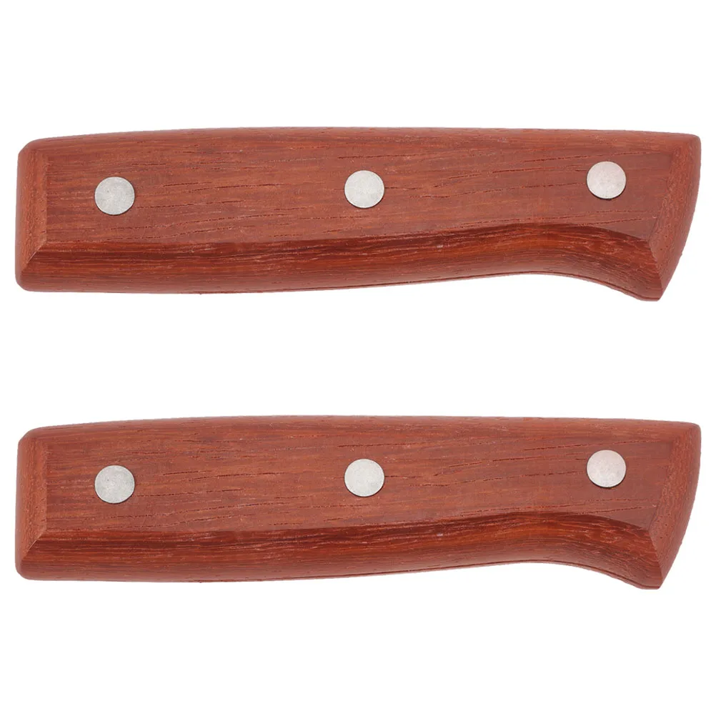 

2Pcs Kitchen Knife Handle NonSlip Wooden Replacement for Gripping Efficient Chopping Compatible Models HomeCooking