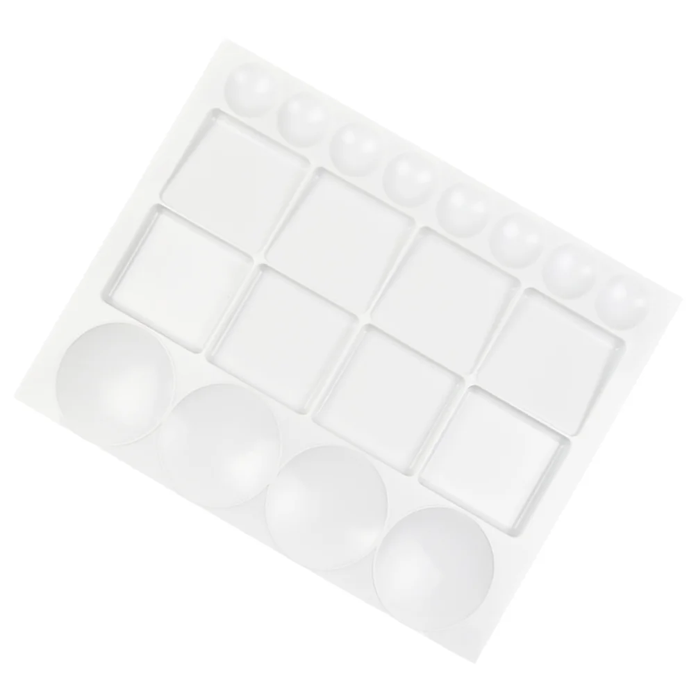 Practical Color Palettes Convenient Pigment Trays Painting Watercolor White Plastic Mixing