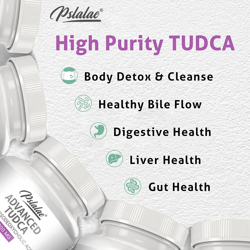 120pcs TUDCA - Detox and Cleanse Formula To Improve Digestion and Support Healthy Liver Function