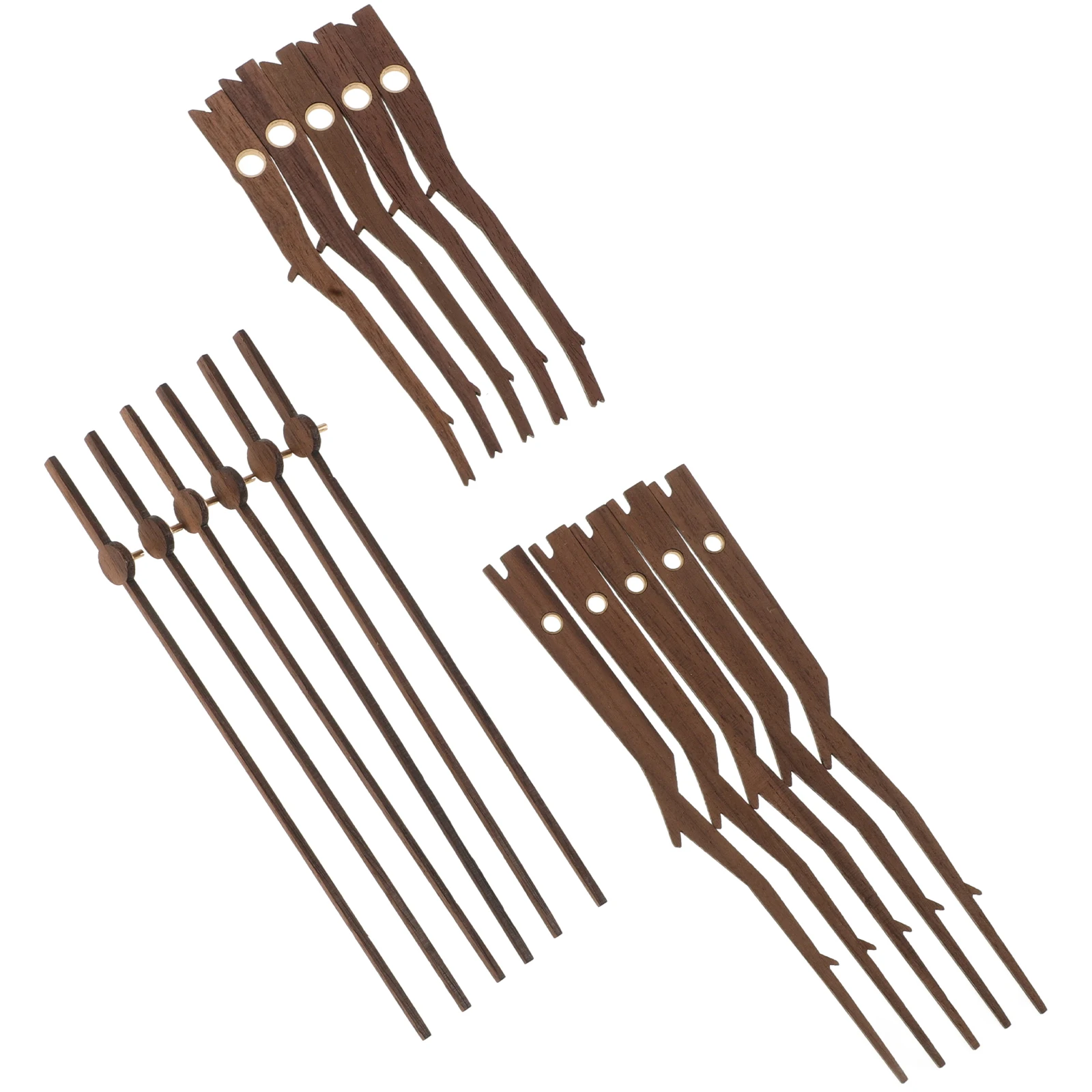 

5 Sets Repair Wood Clock Wooden Replacement Decorative Wall Clock DIY Wall Decorative Hanging Craft Project
