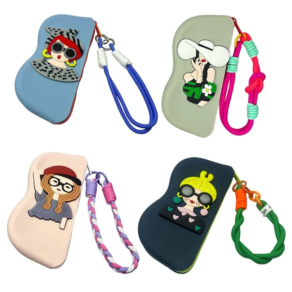 Sac à lunettes en Silicone, petits articles, boîte à lunettes étanche, sac à monnaie cosmétique, sacs de rangement multifonctionnels anti-poussière