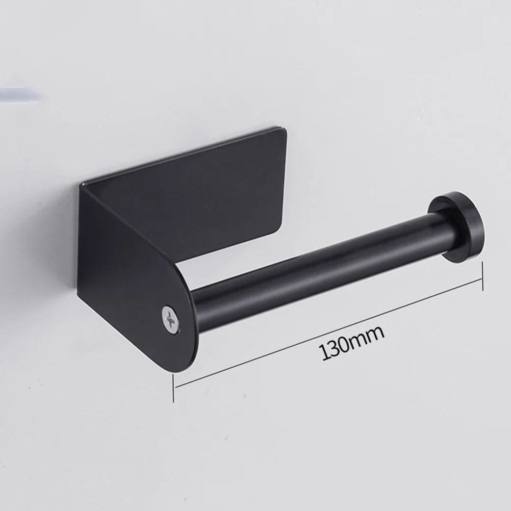 الفولاذ المقاوم للصدأ حامل المناشف الورقية السوداء اضافية كبيرة لفات الأنسجة رف معلق تخزين الرف ملحقات الحمام حامل الأنسجة