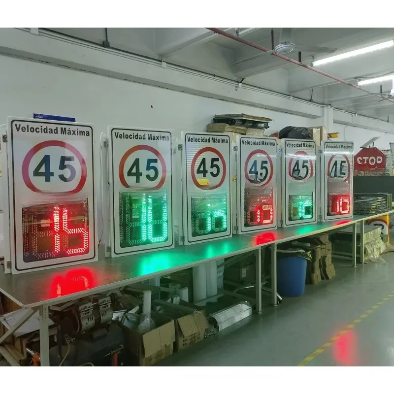Factory Direct Speed Display Panel Solar Powered LED Radar Speed Limit Sign Electronic Traffic Sign Board