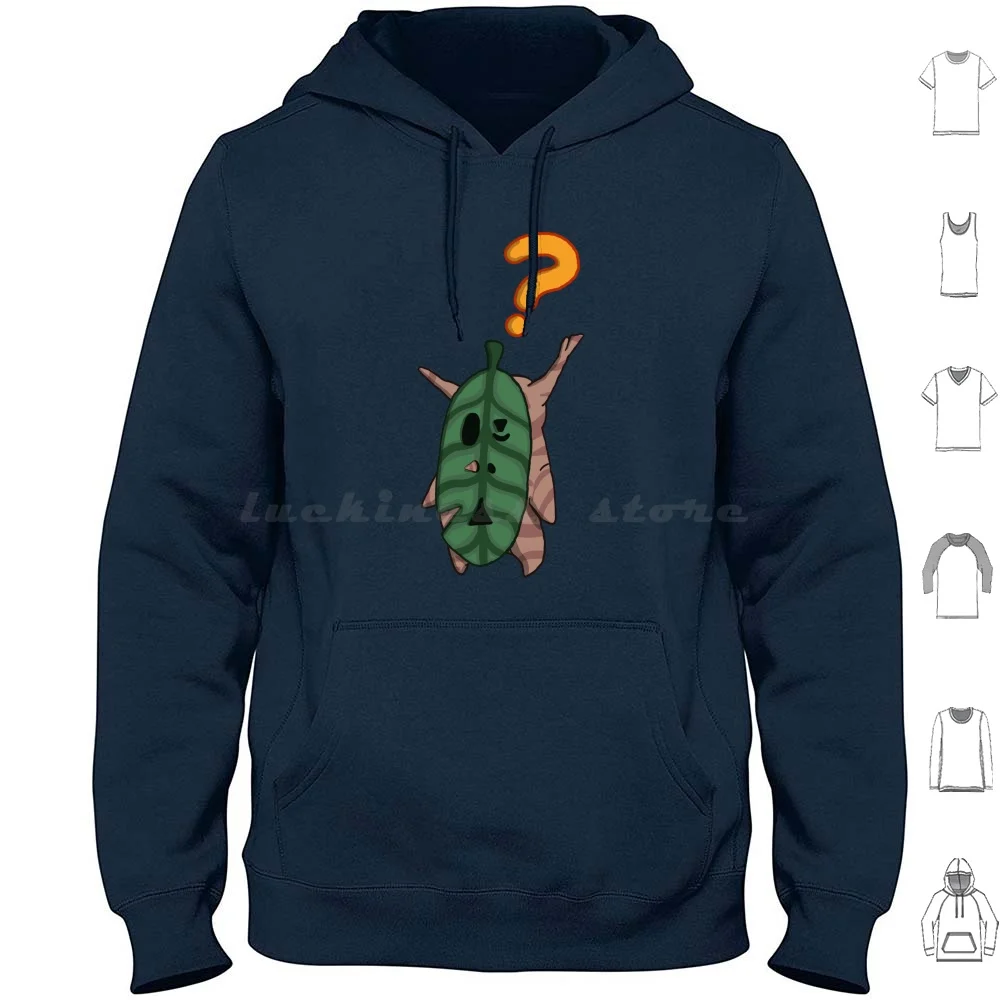 Confused Korok Hoodie cotton Long Sleeve Korok Loz Breath Of The Wild Legend Of Faron Kokiri Forest Lost Woods Link Deku Deku