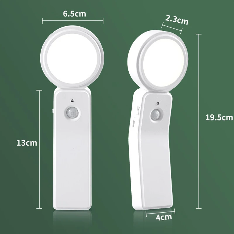 Motion Sensor Light Wireless Lamp USB Charging 360° Rotation  Dimming LED Night Lights Wall Lamp for Corridor Bedroom Decoration