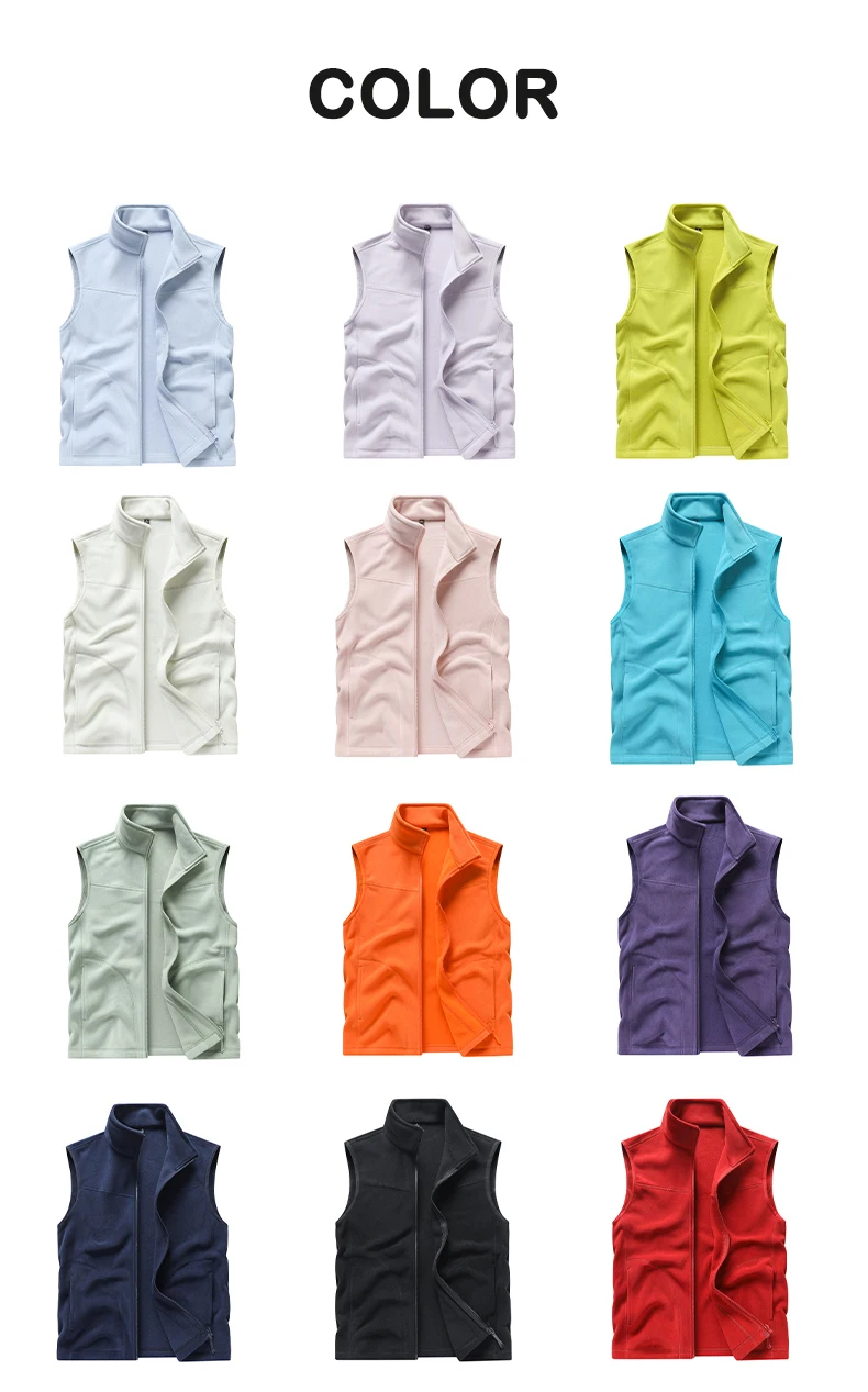 EUMERGX Unisex Thermofleece Gefütterte Weste Leichte Ärmellose Jacke Winter-Layering für Outdoor-Wanderungen Camping Täglichen Gebrauch – Detail 10