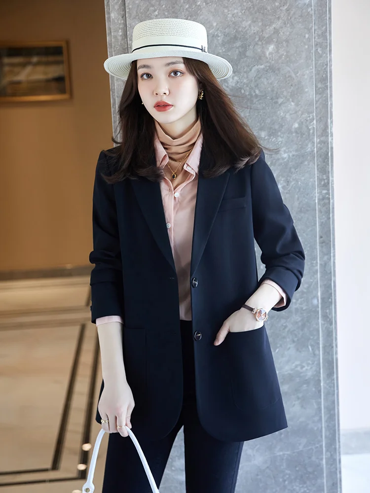 Beige Women's Suit Jacket 2026 New Autumn Winter Loose plus Size Cotton Filled Thickened Casual Korean Style Top Coat