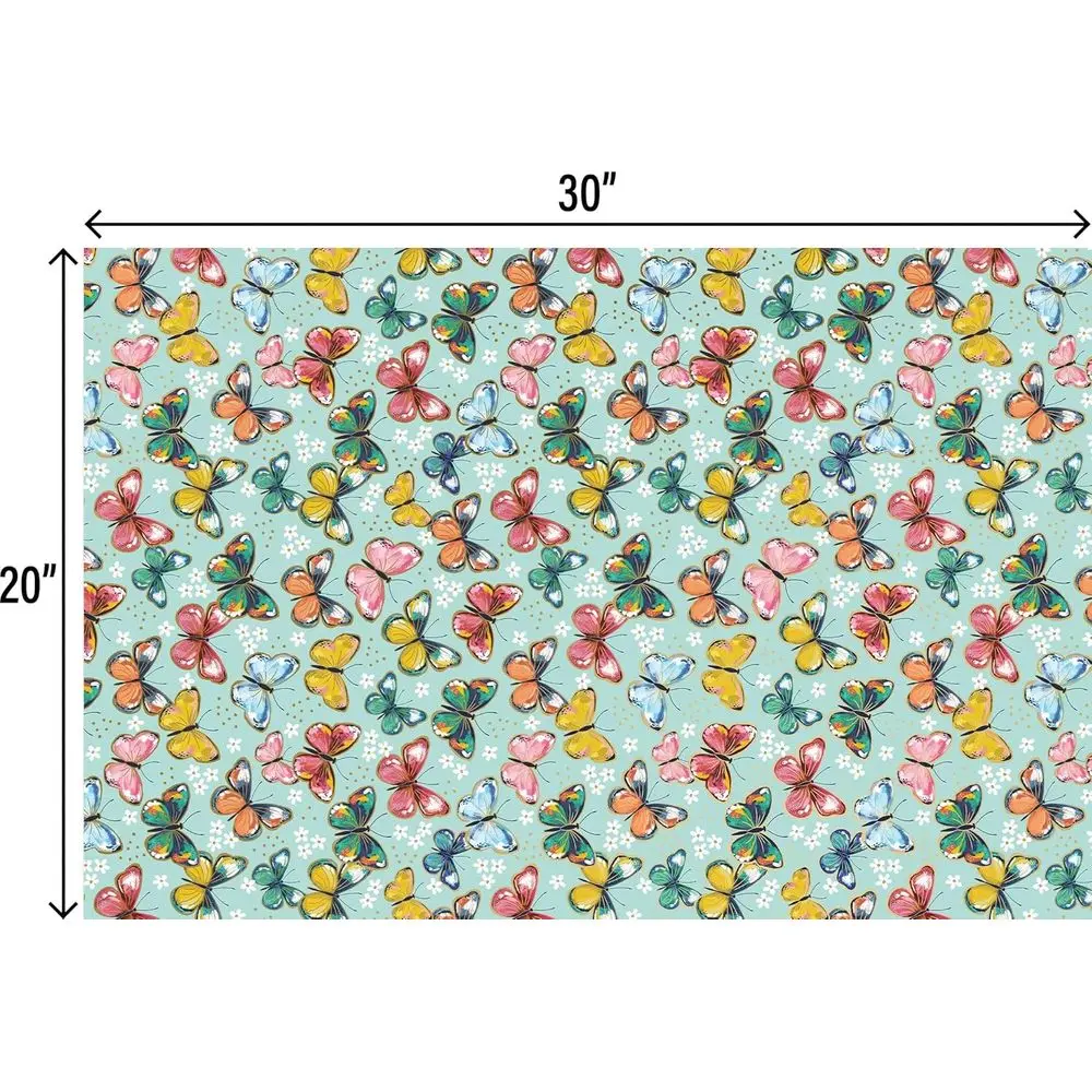 Colorful Butterflies 20 x 30 Gift Tissue Paper, 48 Sheets