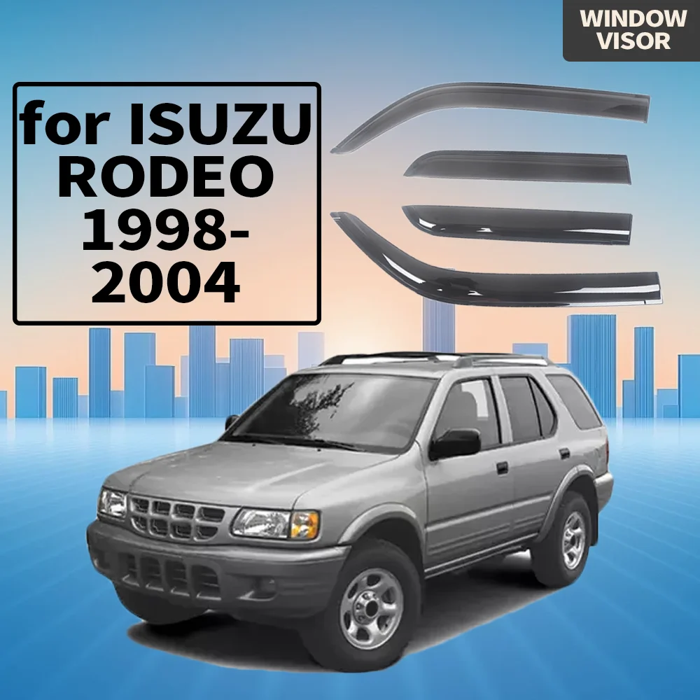 

Оконный козырек для ISUZU RODEO 1998-2004 гг., ветровые дефлекторы, защита от дождя, дверной козырек, вентиляционные шторы, внешние детали вентилятора