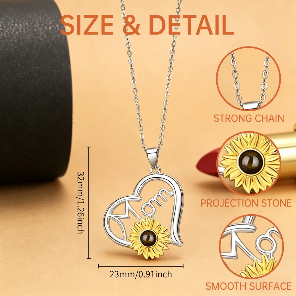 collier-personnalise-avec-projection-photo-scintillante-pour-femme-maman-collier-cœur-fleur-de-soleil-cadeau-special-pour-la-fete-des-meres-nouveaux-bijoux