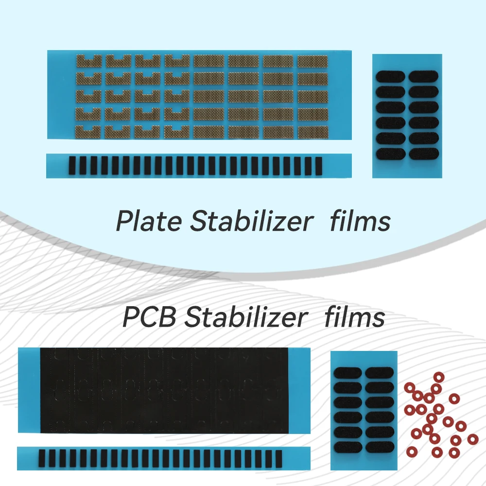 Plate Stabilizer Gasket Satellite Switch Film Silencer Pad Steel Wire stable PCB Stabilizer Sticker Repair Pad Stickers