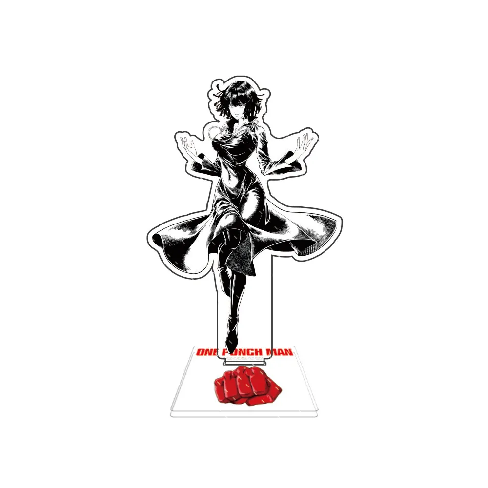 One Punch Man Anime  Figure Saitama Genos Tatsumaki Garou 15cm Acrylic Stand Model Plate Desk Decor Fans Gift