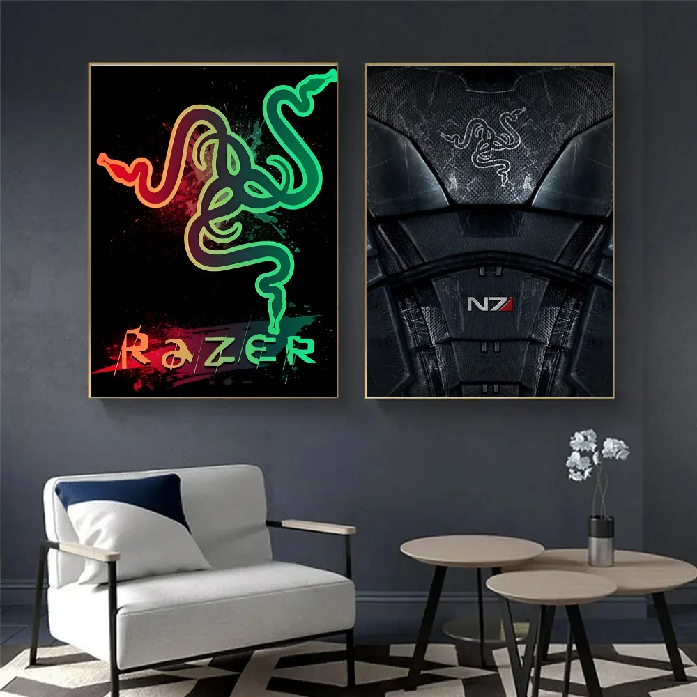 R-Razeres Anime Posters Sticky Fancy Wall Sticker for Living Room Bar Decoration Room Wall Decor