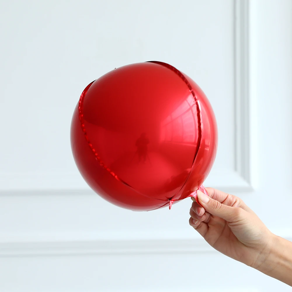 10Pcs 10Inch 4D Foil Balloon Mini Size Shiny Decorator Balls Wedding Decoration Baby Shower Eid Ramadan Birthday Party Supplies