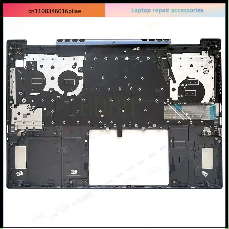 BDBH New Palmrest with Backlit Keyboard For Dell Inspiron 16Plus 7610 3060 GPU Blue 0YRKJM YRKJM 16