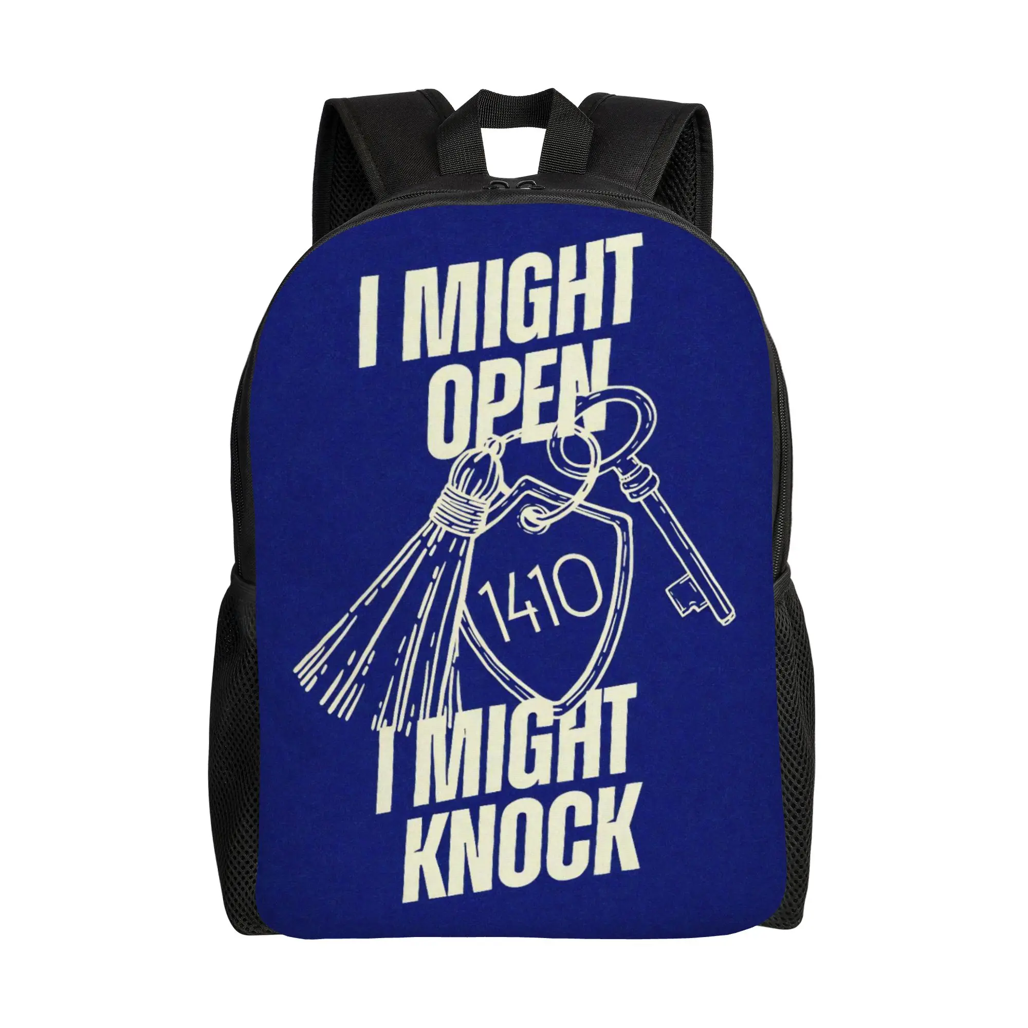 

I Might Open I Might Knock Backpack with Pocket High School Business Heated Rivalry Daypack for Men Women Laptop Shoulder Bag