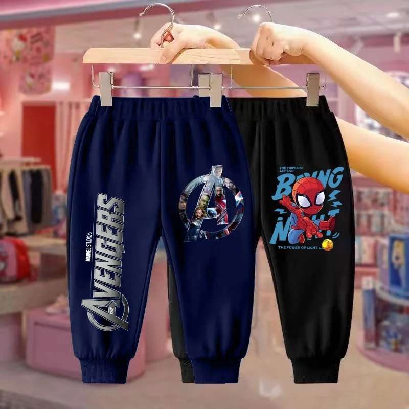 مارفل سبايدر مان الرجل الحديدي هالك أنيمي نمط السراويل الصبي أزياء عارضة الخريف والشتاء السراويل الكرتون السراويل الرياضية في الهواء الطلق #4