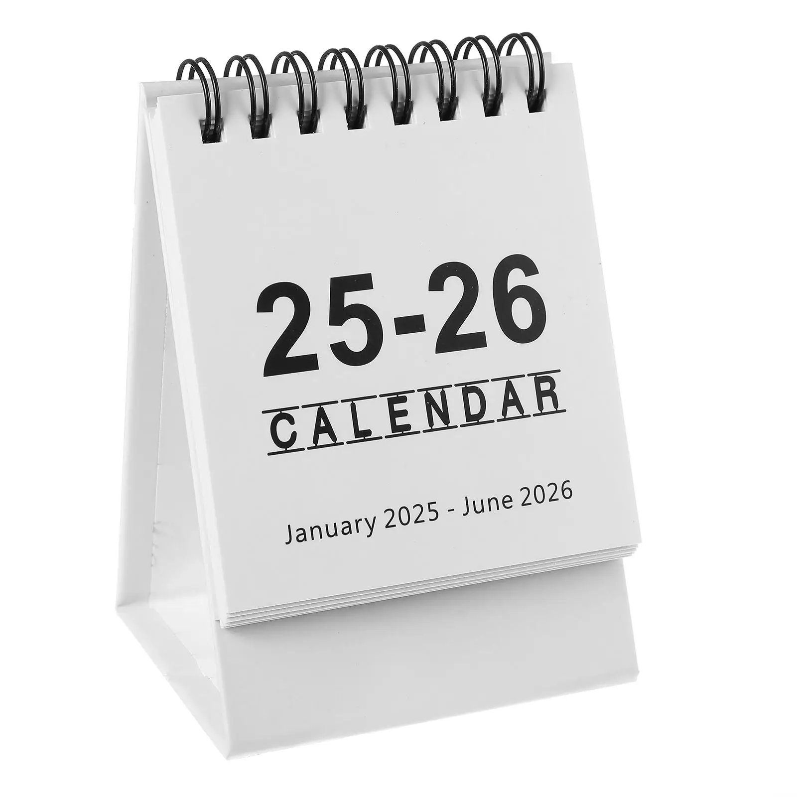 

Mini Desk Calendar 2025 2026 Compact Dual Year Standing Flip Monthly Planner Cute Office Decorations for Work Table