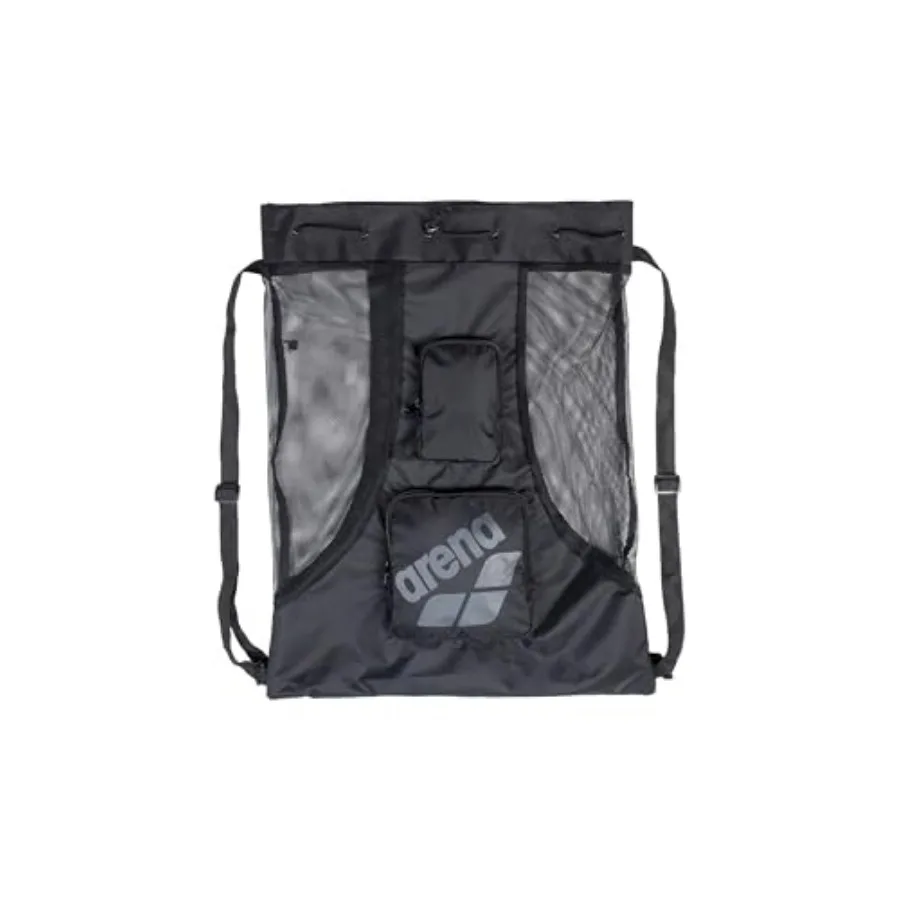 All Set Swim Sack Mesh Bag Pool Beach Gear Drawstring Satchel for Swim Accessories Quick Dry Polyester Equipment Tote for Swim