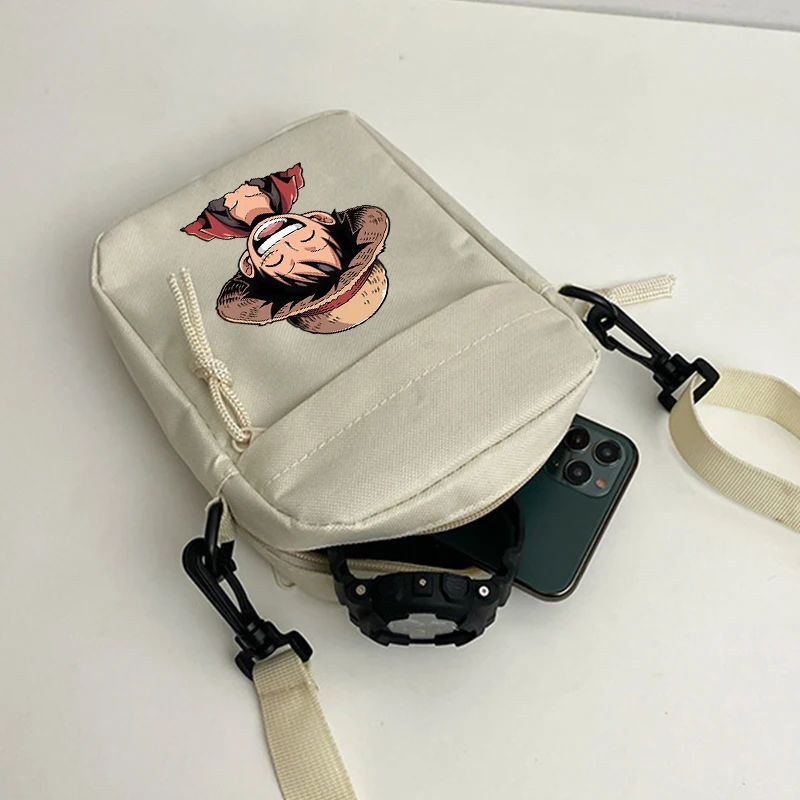 Luffy Shoulder Crossbody Bag Men Women Casual Small Zipper Messenger Sling Bags Simple Sports Pouch Birthday Gift - view 3