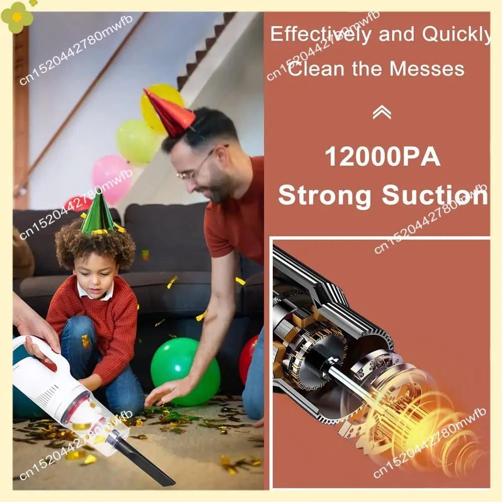 

Ручной пылесос LDHL, мощный пылесос, 12000 Па, зарядка через USB, портативный пылесборник для уборки автомобиля/домофона/офиса