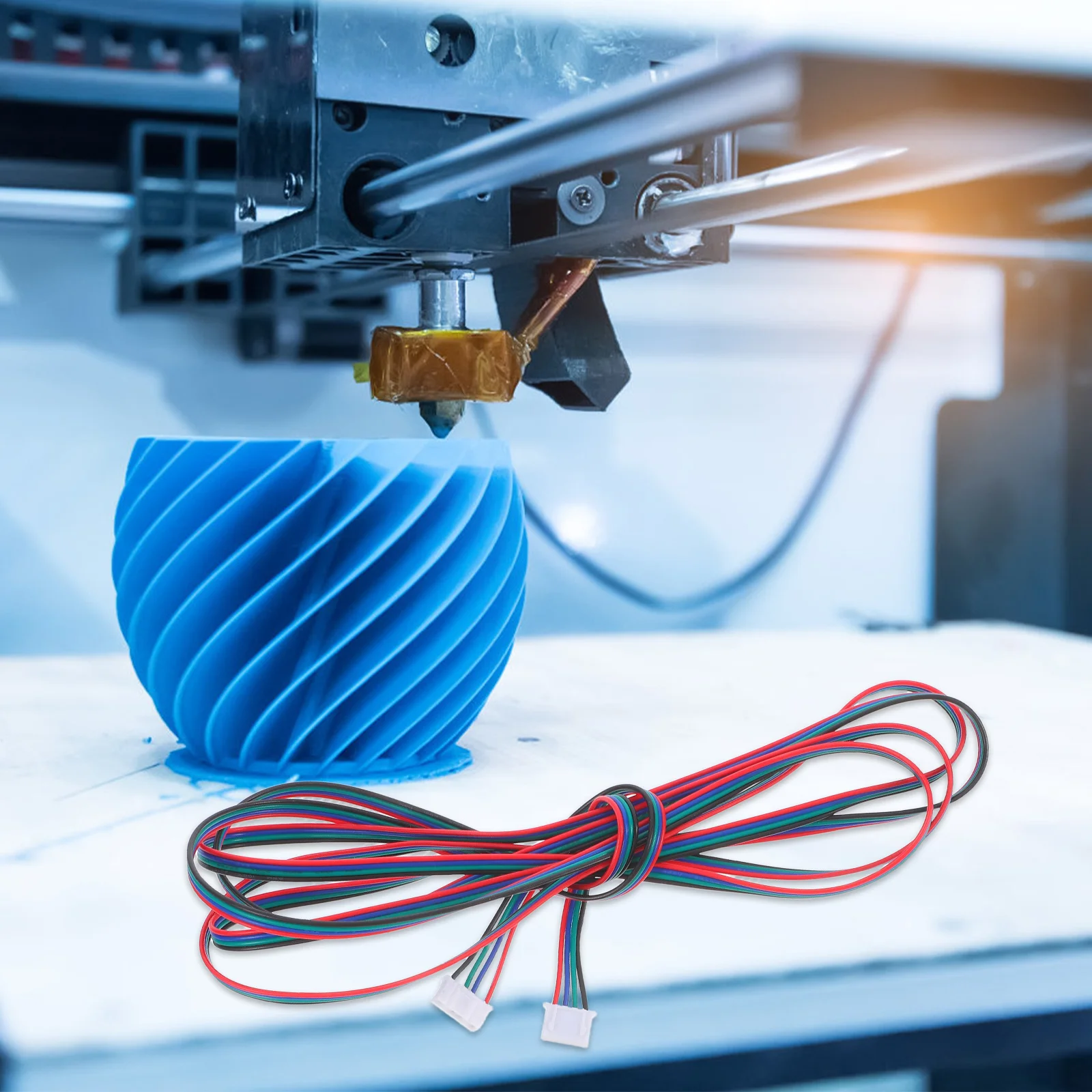 

6 шт., жгут проводов двигателя 3D-принтера, кабель .54, к 6-контактному расширенному разъему двигателя, быстрая стабильная производительность