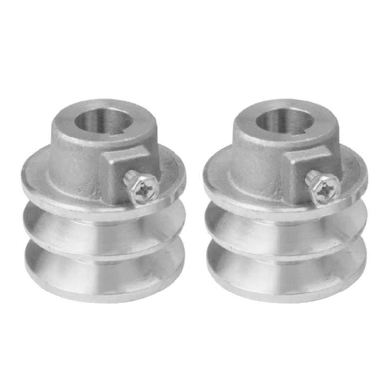 

A2BF 2pcs Belt Pulley 19mm/20mm Bore 54/56mm Diameter Double Grooves Pulley for 168F
