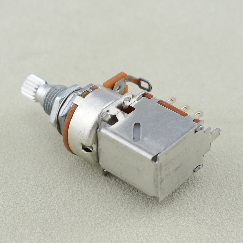 1 Piece Alpha  Push Pull  Potentiometer(POT)  For Electric Guitar Bass  25K/B50K/250K/500K- KR(Origin)