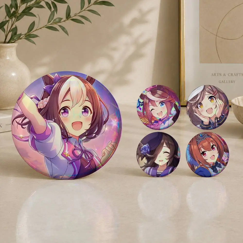 

Umamusume Pretty Derby Brooches Cartoon Badge Pins Backpack Hat Accessories Friend Gift
