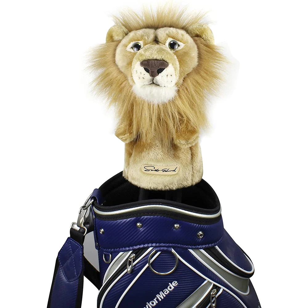 Scott Edward Animal Golf Driver Wood Covers, Fit Drivers , Lovely Lion, Funny and Functional