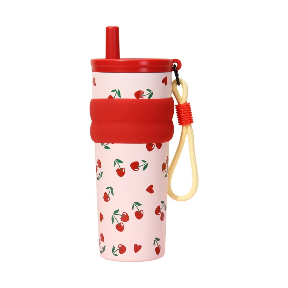 

Stainless Steel Insulation Cup Large Capacity High-Capacity Vacuum Flask 600ml Leak-Proof Thermos Water Bottle Daily Use