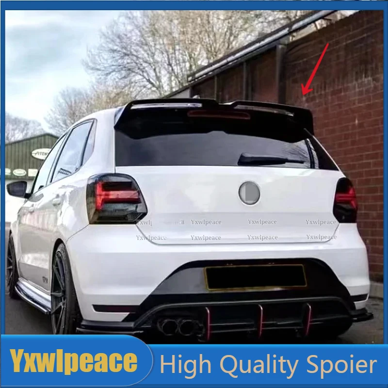 

Oettinger Style Roof Spoiler for VW Volkswagen Polo MK5 6R 6C 2011-2018 ABS Plastic Rear Trunk Lip Wing Body Kit Accessories