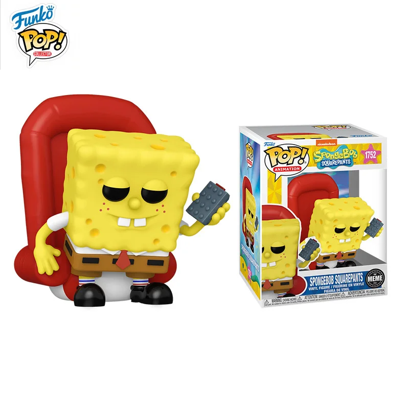 

In Stock FUNKO POP Original Co-branded SpongeBob SquarePants 1752 Beachburg Mobile Phone Model Collection Holiday Gifts