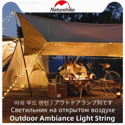 Naturehike Wędrówka przyrodnicza Outdoor Ambient Light String Portable Festival Dekoracyjne lampy String Camping wielofunkcyjne światło ciąg oświetleniowy ostrzeżenie