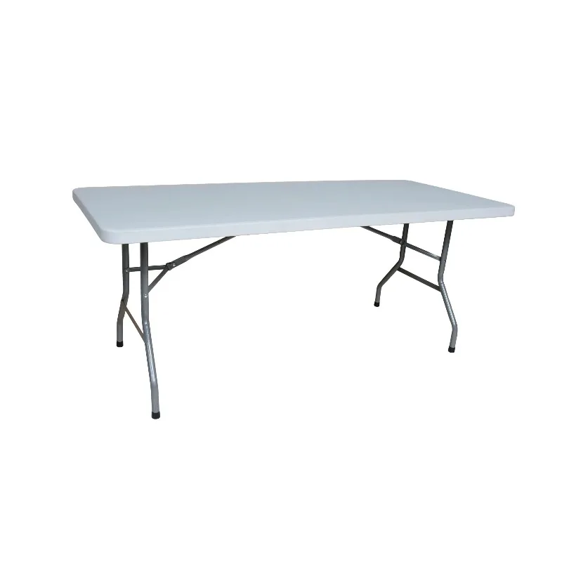 

6 feet white plastic outdoor folding folding portable catering picnic rectangular coffee banquet table