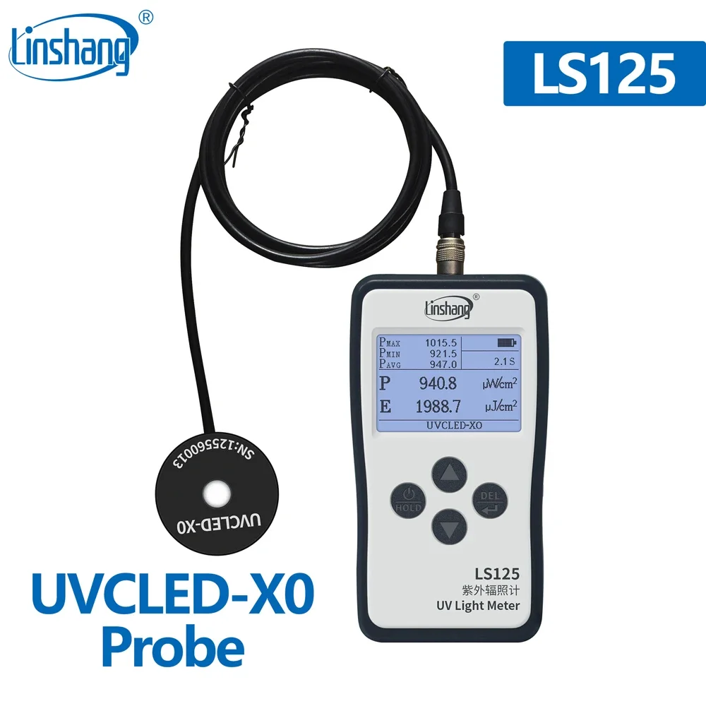 LS126A UVA radiometer LS125 UV light meter for high pressure mercury lamp UVC germicidal lamp Intensity energy dosage