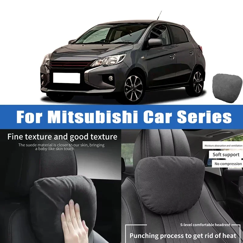 Top Quality Car Headrest Neck Support Seat Soft Neck Pillow Breathable For Mitsubishi Lancer EX Outlander ASX Pajero Eclipse