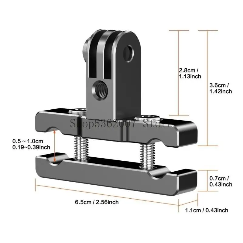 자전거 포스트 마운트 클램프 고강도 알루미늄 13 카메라 브래킷 40JB