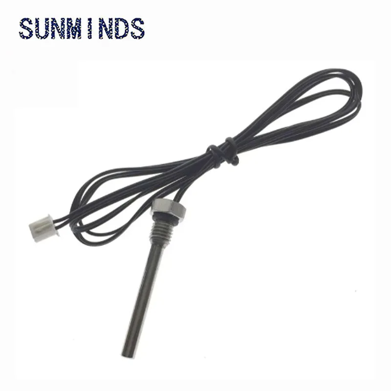 1pcs NTC Thermistor Temperature Sensor M8*1.25*40MM Screw Thread Probe Longer Resistance 10k 50K 100K B Value 3950/3435 L=1M